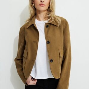 HOUSE OF HARLOW Suede Jacket